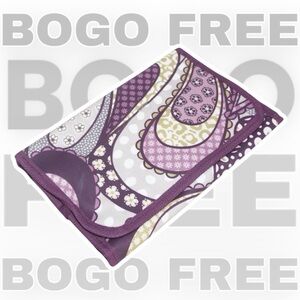 Thirty-one BOGO FREE SALE Fold N Go Organizer in Purple Patchwork Paisley